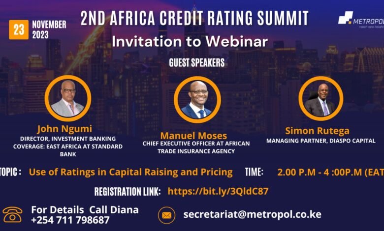 Metropol Credit Rating Agency Announces Webinar on Capital Raising and Pricing in Africa - Metropol Digital Metropol Credit Rating Agency Announces Webinar on Capital Raising and Pricing in Africa