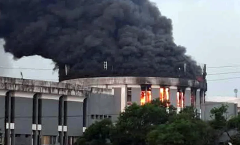 Liberia’s Parliament in Flames on Continued Anti-government Protests